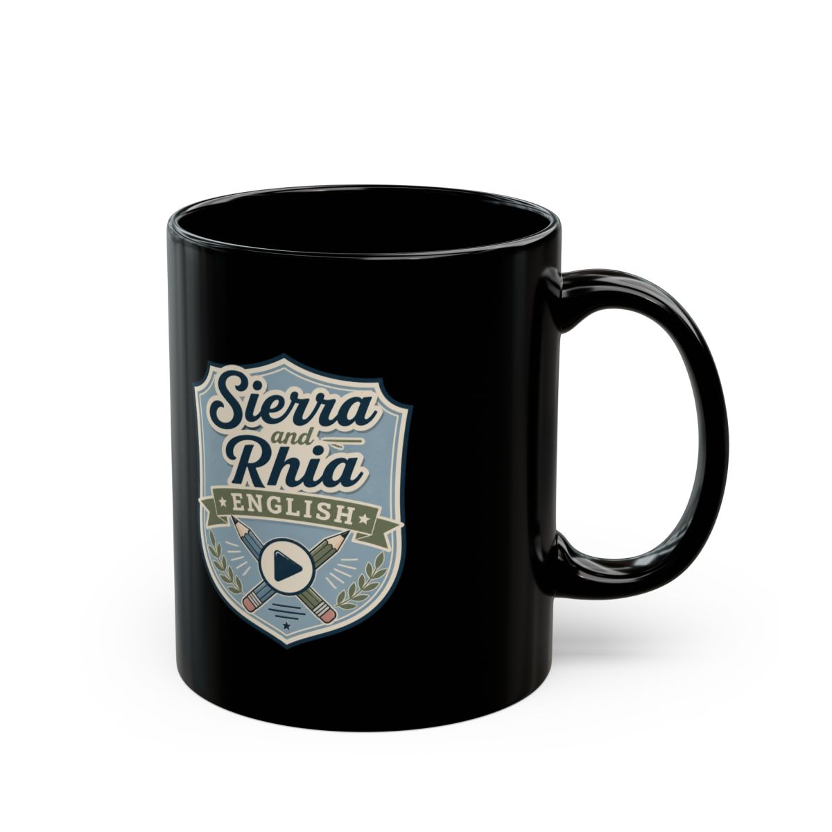 Sierra and Rhia English Sierra and Rhia English Black Mug - Official mugs merchandise