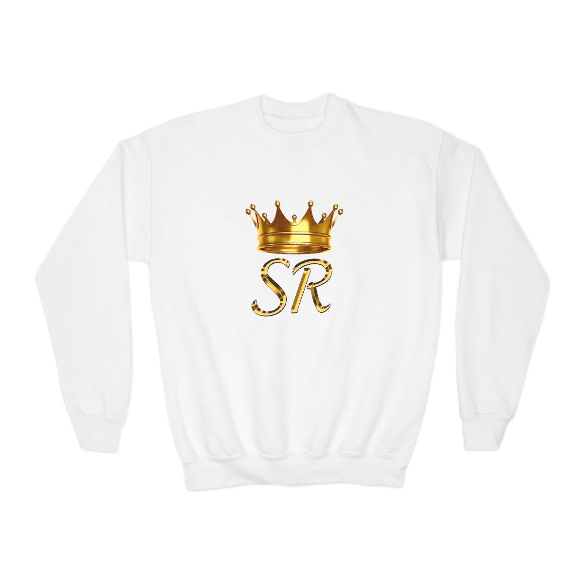 Gold Crown SR Monogram Crewneck Sweatshirt | Youth Sierra and Rhia English - Official apparel merchandise
